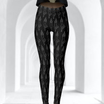 Zwart-wit krijt Outline Yoga Pose Patroon