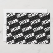 Zwart-wit krijtbord 3 Foto Afstuderen Kaart (Achterkant)