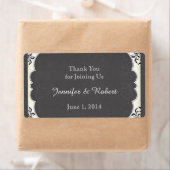  zwart wit krijtbord water flesje label (Insitu)