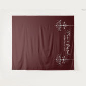 Zwart-wit kroonluchters trouwfoto-achtergrond wandkleed (Voorkant (horizontaal))