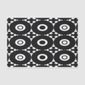 Zwart-wit kruisen en cirkels tissuepapier (Voorkant)