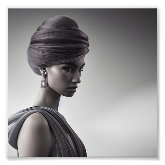 Zwart-wit kunst foto afdruk (Voorkant)