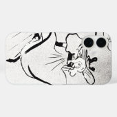Zwart-wit kunst Jane Avril door Toulouse Lautrec Case-Mate iPhone Case (Achterkant (horizontaal))