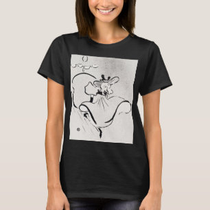 Zwart-wit kunst Jane Avril door Toulouse Lautrec T-shirt