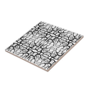 Zwart-wit kunst - - Kleur toevoegen Tegeltje