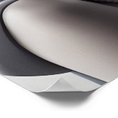 Zwart-wit kunst Monochroom portret Poster (Hoek)