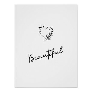 Zwart & Wit Kunst Motiverende Poster Decoratie