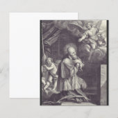 Zwart-wit Kunst van Sint Franciscus de Sales (Voorkant / Achterkant)
