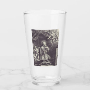 Zwart-wit Kunst van Sint Franciscus de Sales Glas