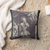 Zwart-wit kunst van Sint-Franciscus van Sales Kussen (Deken)