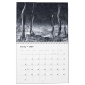 Zwart-wit kunst van Yanesh Kalender (Jan 2027)