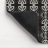 Zwart-wit kunstdeco muismat (Hoek)