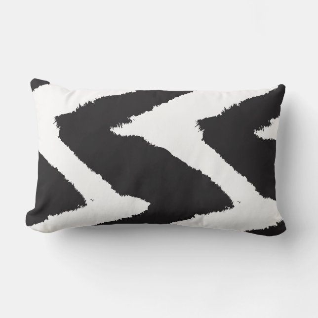 Zwart wit kussen (Voorkant)