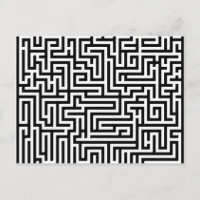 Zwart-wit labyrint