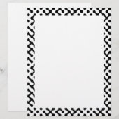 Zwart wit labyrint patroon (Voorkant / Achterkant)