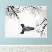 Zwart-wit ladocanvas canvas afdruk (Insitu (Houten vloer))