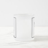 Zwart & Wit Lady Liberty Silhouet Matglas Koffiemok (Center)