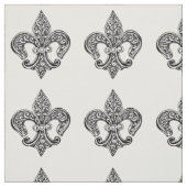  zwart-wit lafond stof (Swatch)