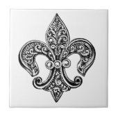 zwart-wit lafond tegeltje (Voorkant)