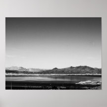 Zwart-wit Lake Mead