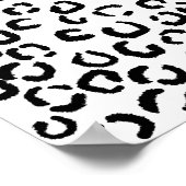 Zwart-wit lakspatroon poster (Hoek)