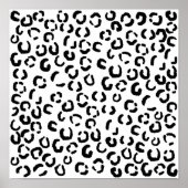 Zwart-wit lakspatroon poster (Voorkant)