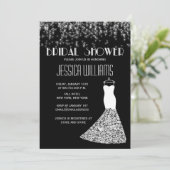 Zwart-wit lamoureus Vrijgezellenfeest IV Kaart (Staand voorkant)