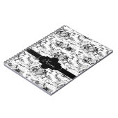 zwart-wit landelijk toilet notitieboek (Linkerzijde)