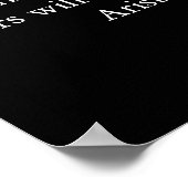 Zwart Wit Landing Kale Eagle Silhouet Poster (Hoek)