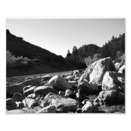 Zwart-wit landschap 4 foto afdruk