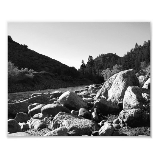 Zwart-wit landschap 4 foto afdruk (Voorkant)