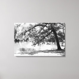 Zwart-wit landschap canvasprint canvas afdruk