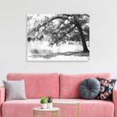 Zwart-wit landschap canvasprint canvas afdruk (Insitu (Woonkamer))