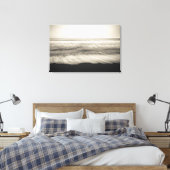 Zwart-wit landschap, Hawaii Canvas Afdruk (Insitu (Slaapkamer))