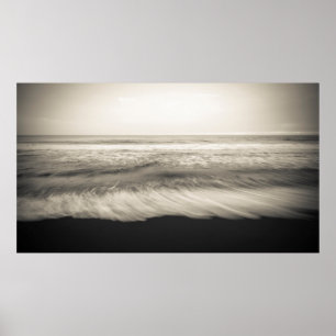 Zwart-wit landschap, Hawaii Poster