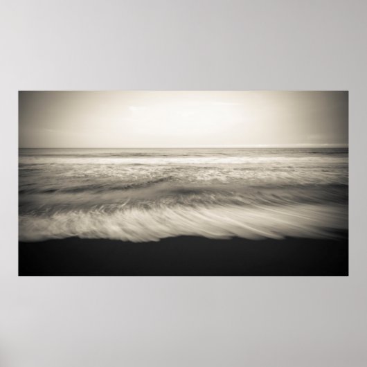 Zwart-wit landschap, Hawaii Poster (Voorkant)