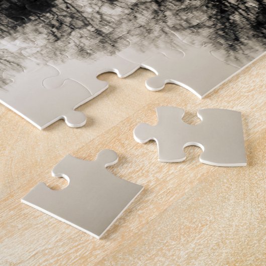 Zwart-wit landschap in Central Park Legpuzzel (Zijkant)