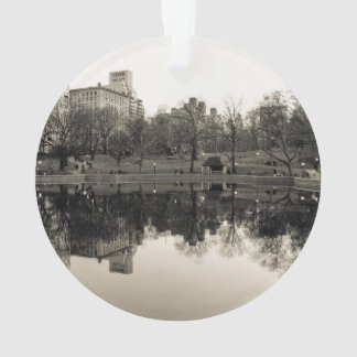 Zwart-wit landschap in Central Park Ornament