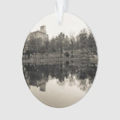 Zwart-wit landschap in Central Park Ornament (voorkant)