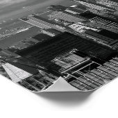 Zwart-wit landschap in New York City skyline Poster (Hoek)