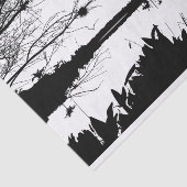 Zwart-wit landschap tissuepapier (Detail)