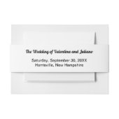Zwart-wit landschapsformaat bruiloft uitnodigingen wikkel (Voorkant Voorbeeld)