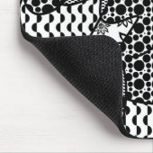 Zwart & Wit Lapwerk 03 van het Patroon Muismat (Hoek)