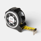 Zwart-wit Las Vegas Casino Poker Chip Rolmaat (Hoek)