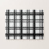Zwart & Wit Lattice Frustrerend Legpuzzel (Horizontaal)