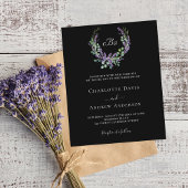 Zwart wit lavendel violette bloemen budget bruilof