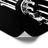 Zwart Wit Leaning Tower of Pisa Italië Reizen Poster (Hoek)