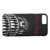 Zwart Wit Leaning Tower of Pisa Italië Viva Italië Case-Mate iPhone Case (Achterkant (Horizontaal))