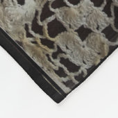  zwart-wit leef Doily Fleece Deken (Hoek)
