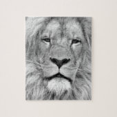 Zwart-wit leeuw - Dieren Kunst Legpuzzel (Verticaal)